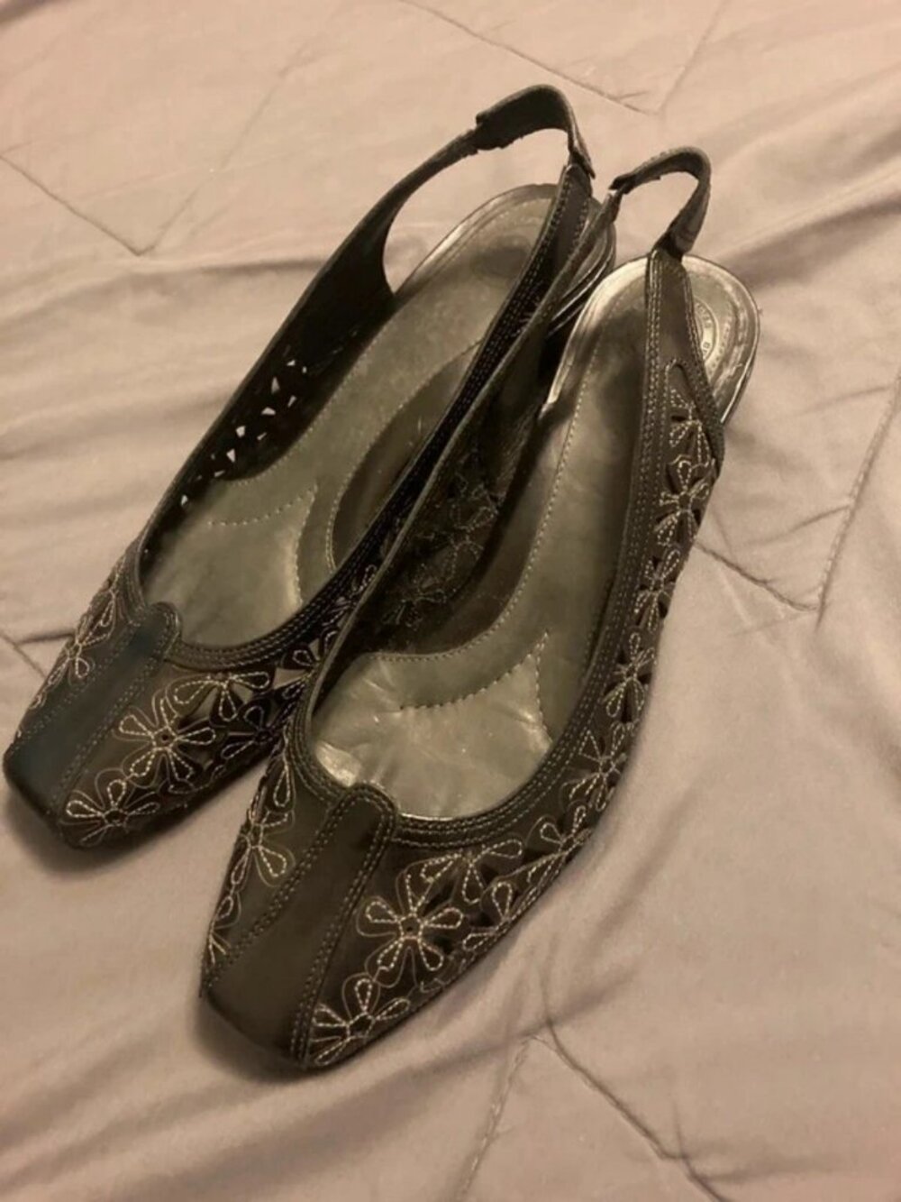 nurture women’s slip on black heels